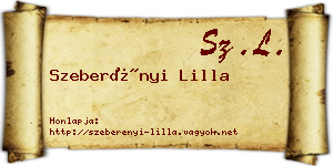 Szeberényi Lilla névjegykártya